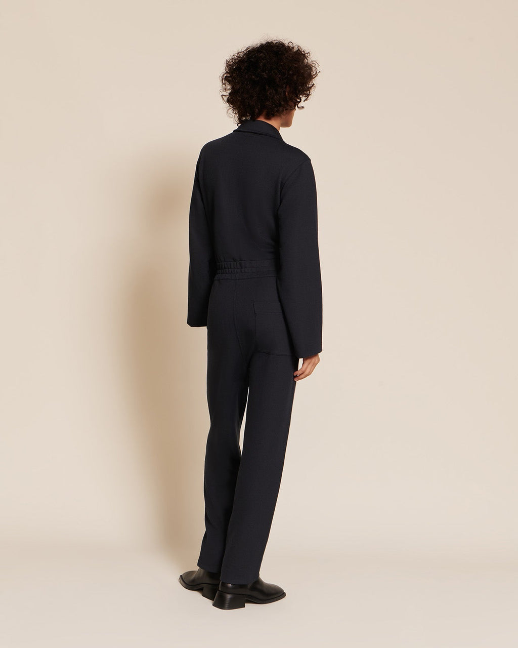 La Combipantalon Salomé En Coton Bio - Bleu Nuit