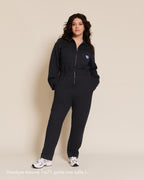 La Combipantalon Salomé En Coton Bio - Bleu Nuit