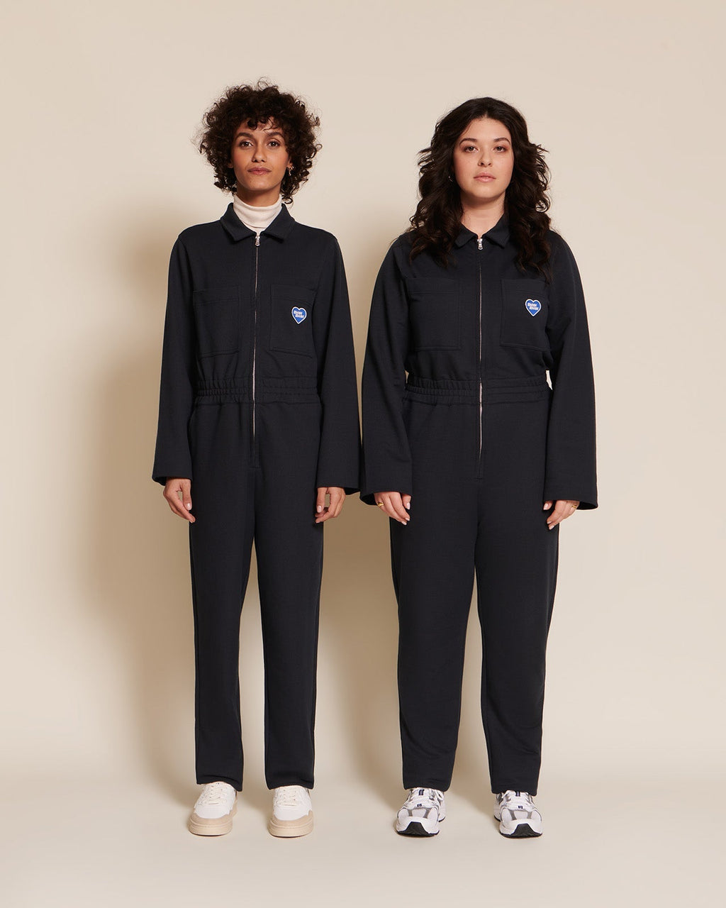 La Combipantalon Salomé En Coton Bio - Bleu Nuit