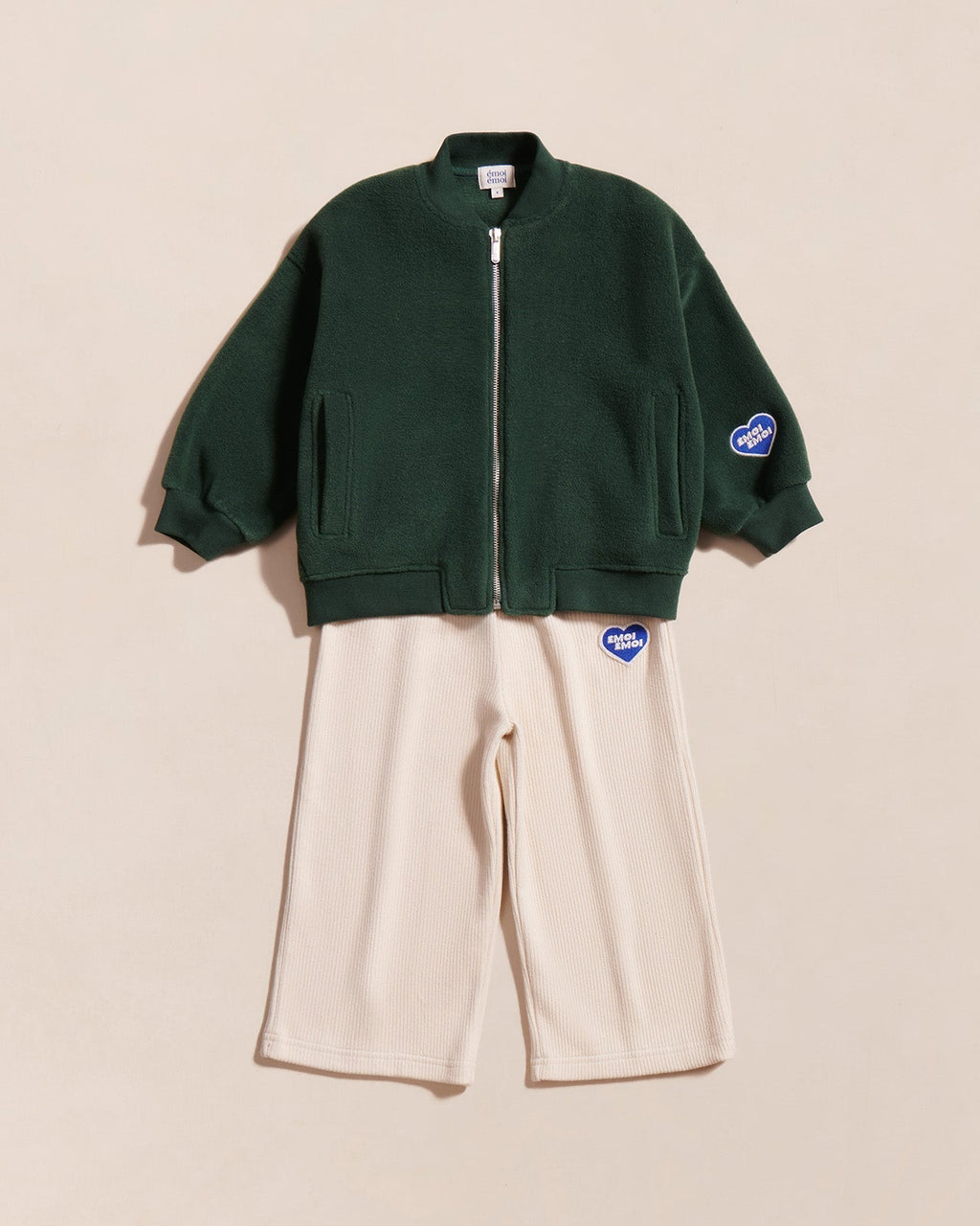 Le Pantalon Palou En Coton Bio Côtelé - Craie