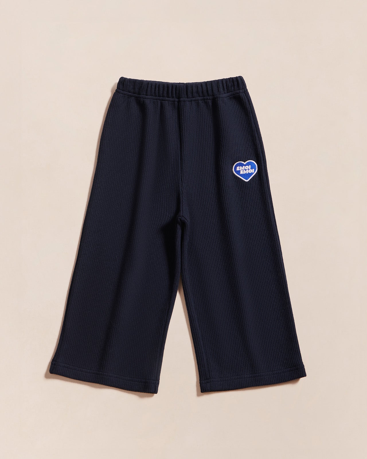 Le Pantalon Palou En Coton Bio Côtelé - Bleu Nuit