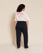 Le Pantalon Phoenix Unisexe En Coton Bio Côtelé - Bleu Nuit