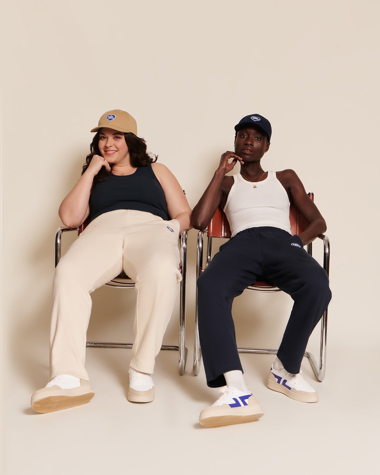 Le Pantalon Phoenix Unisexe En Coton Bio Côtelé - Craie