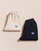 Le Pantalon Phoenix Unisexe En Coton Bio Côtelé - Craie