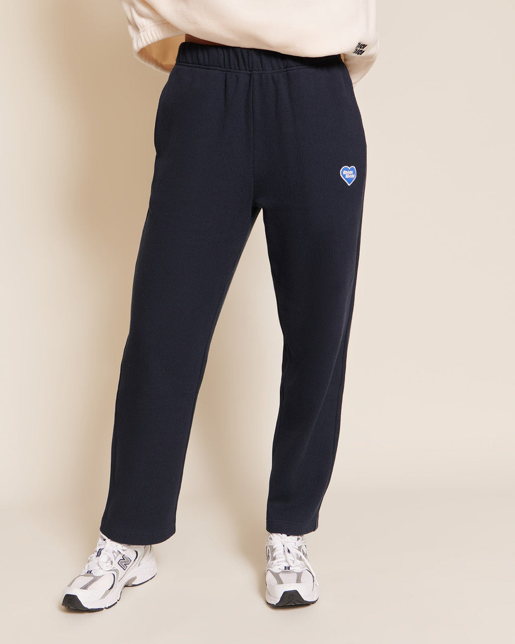 Le Pantalon Phoenix Unisexe En Coton Bio Côtelé - Bleu Nuit