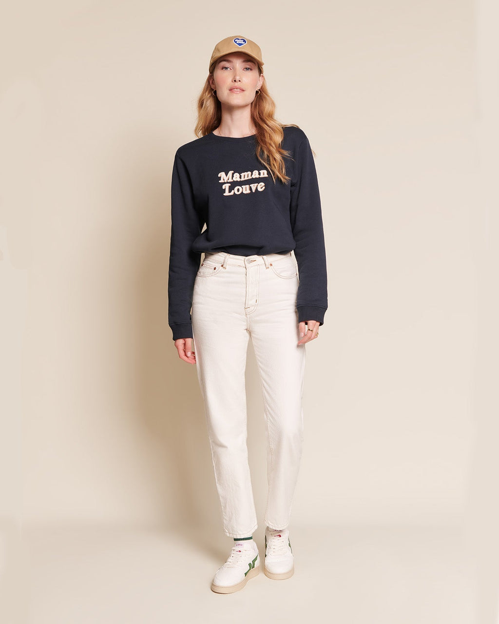 Le Sweat Maman Louve En Coton Bio - Charbon