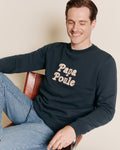 Le Sweat Papa Poule En Coton Bio - Charbon