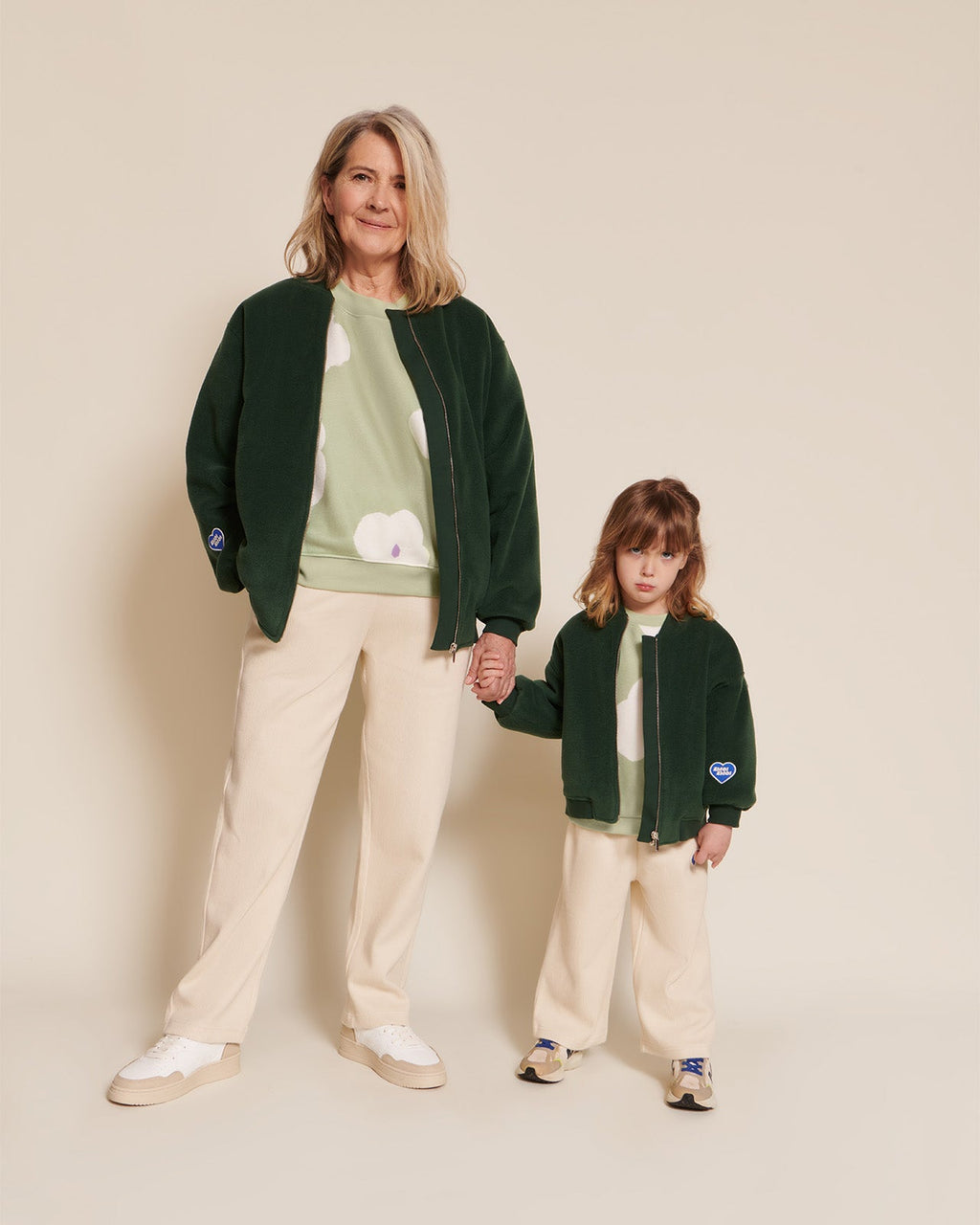 Le Sweat Sam En Polaire Recyclée - Anémones Nuages