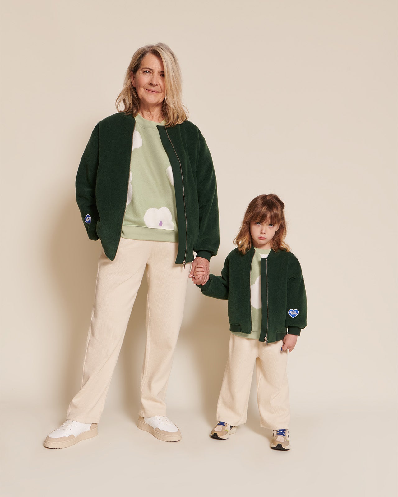 Le Sweat Sam En Polaire Recyclée - Anémones Nuages