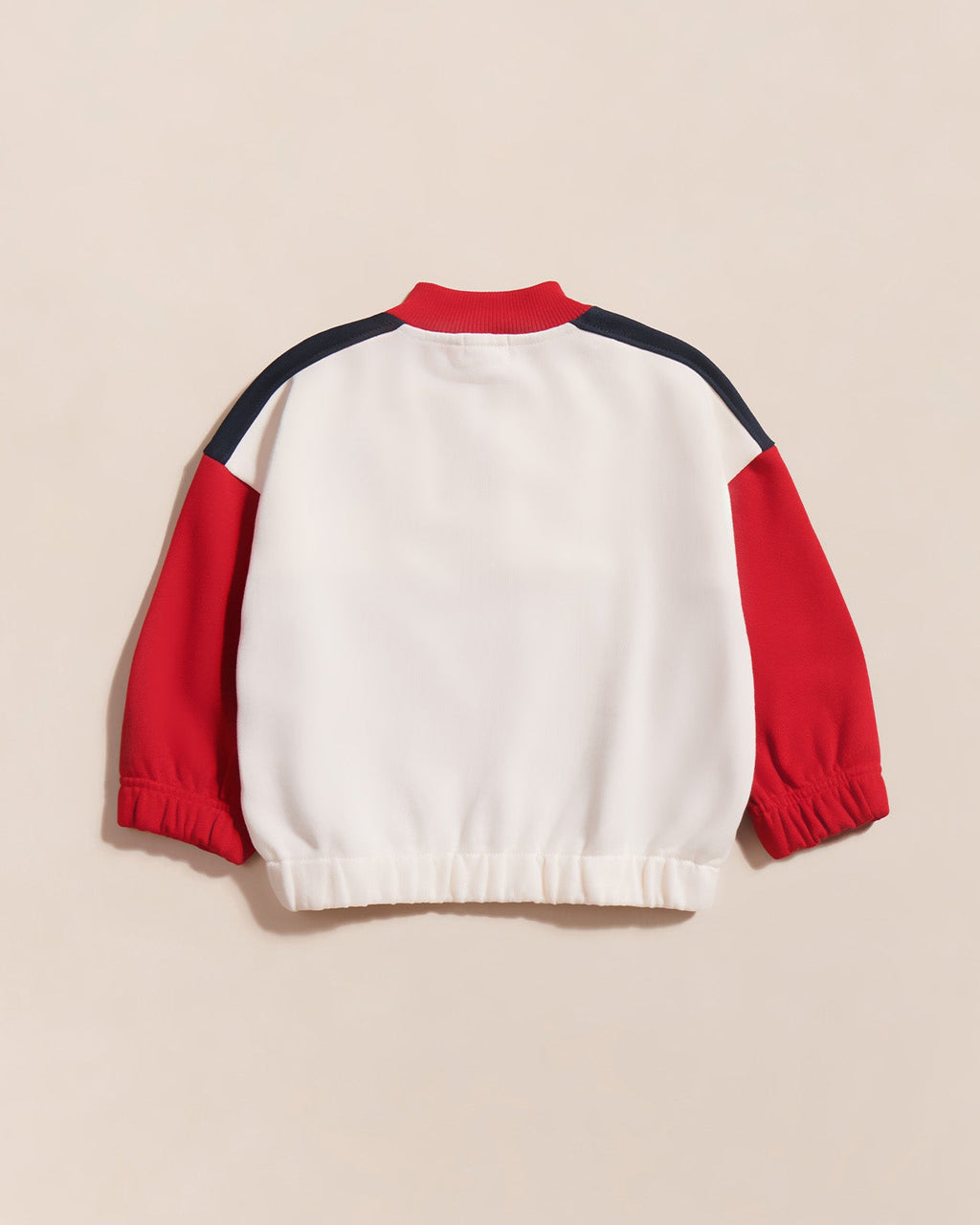 Le Sweat Sonny En Coton Bio Et Col Zippé - Bleu / Rouge