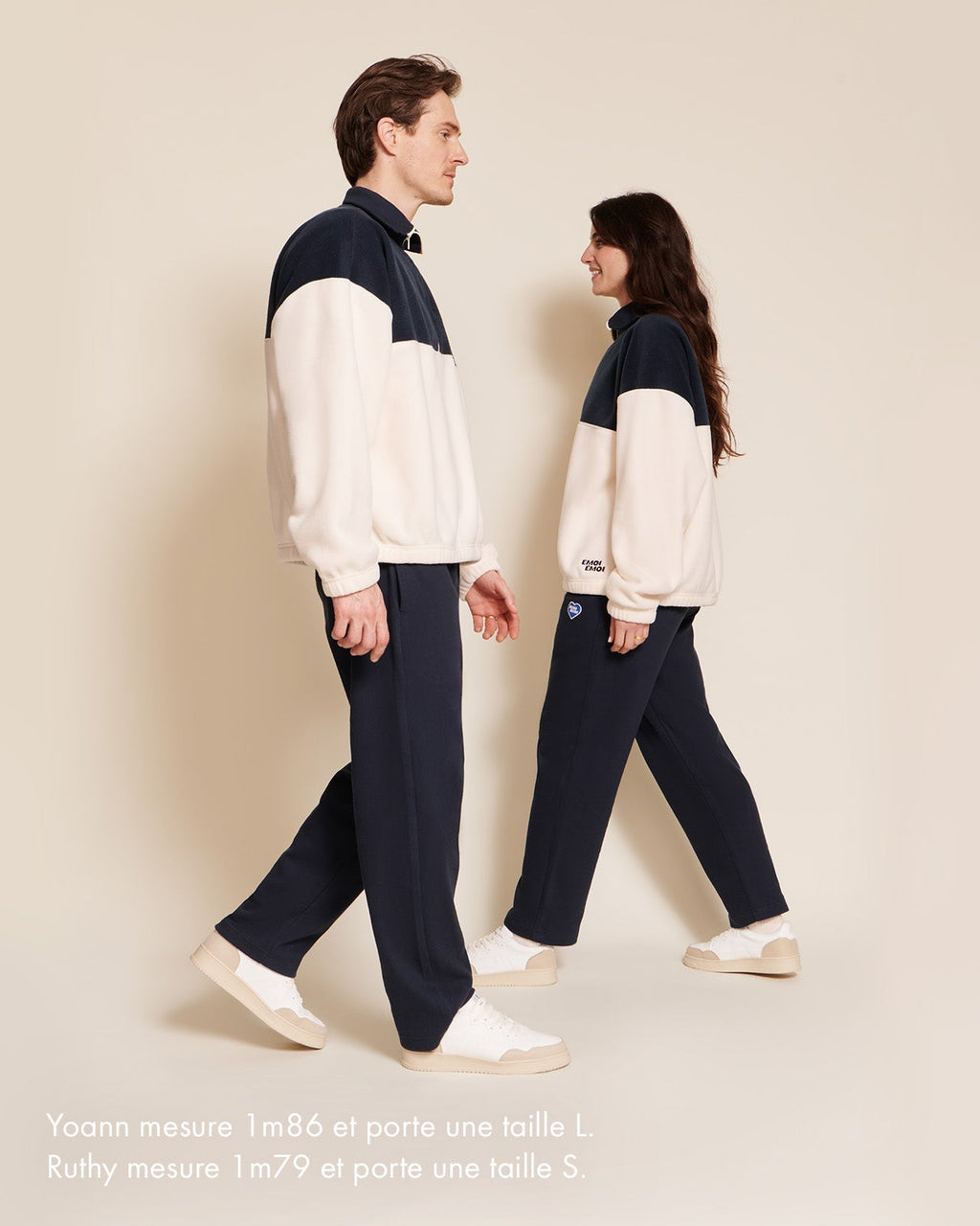Le Pantalon Phoenix Unisexe En Coton Bio Côtelé - Bleu Nuit