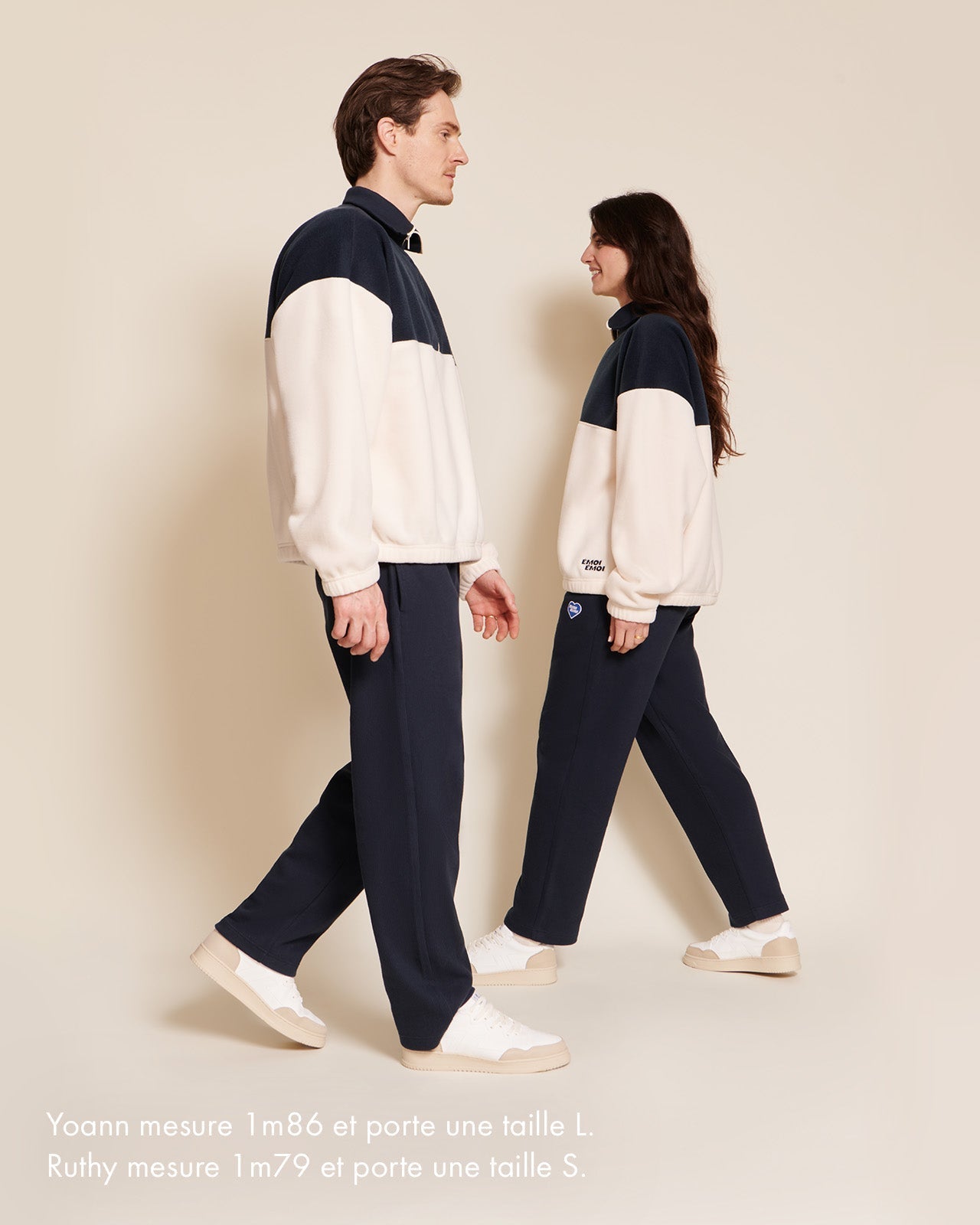 Le Pantalon Phoenix Unisexe En Coton Bio Côtelé - Bleu Nuit