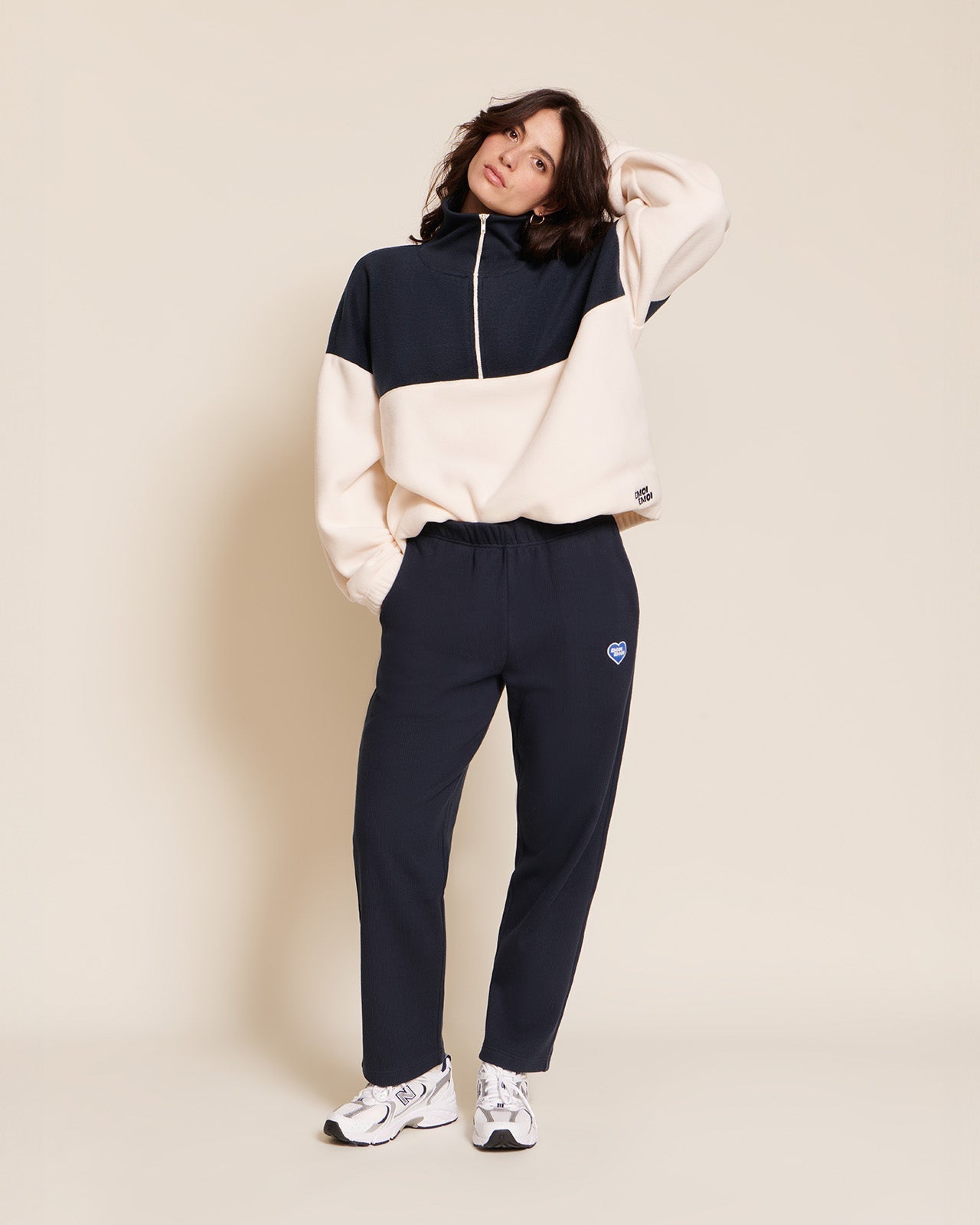 Le Pantalon Phoenix Unisexe En Coton Bio Côtelé - Bleu Nuit