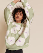 Le Sweat D'Allaitement Silke En Polaire Recyclée - Anémones Nuages
