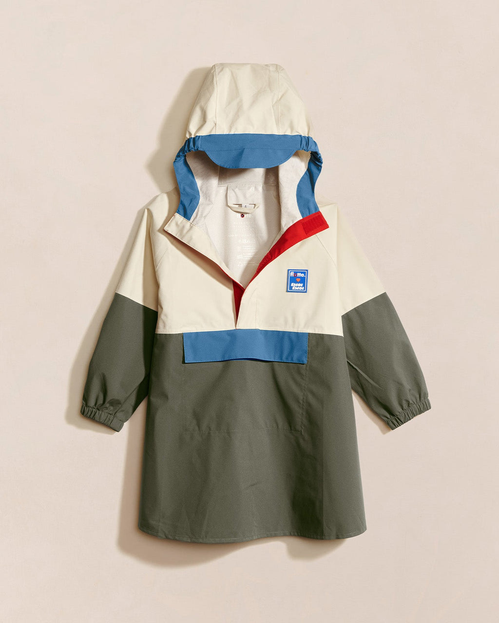 La Cape De Pluie Kaki Enfant - Flotte X Émoi Émoi