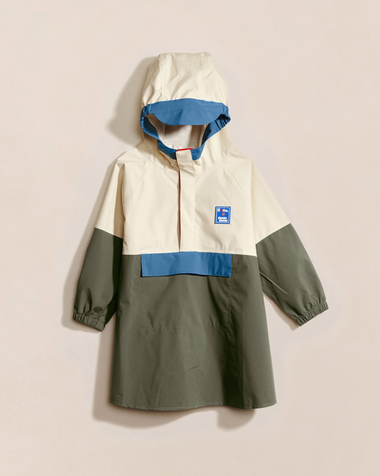 La Cape De Pluie Kaki Enfant - Flotte X Émoi Émoi