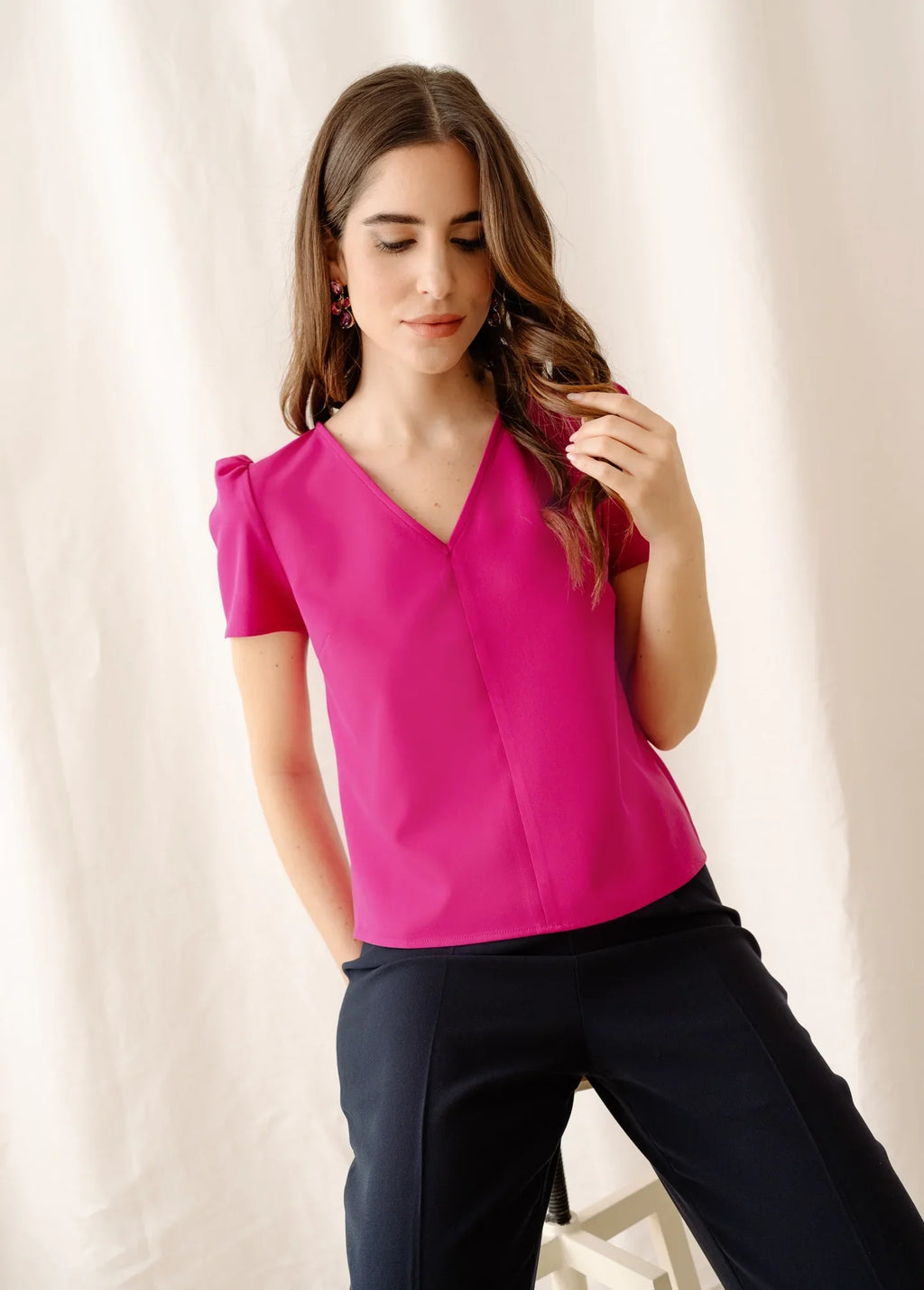 Top Aube Rose
