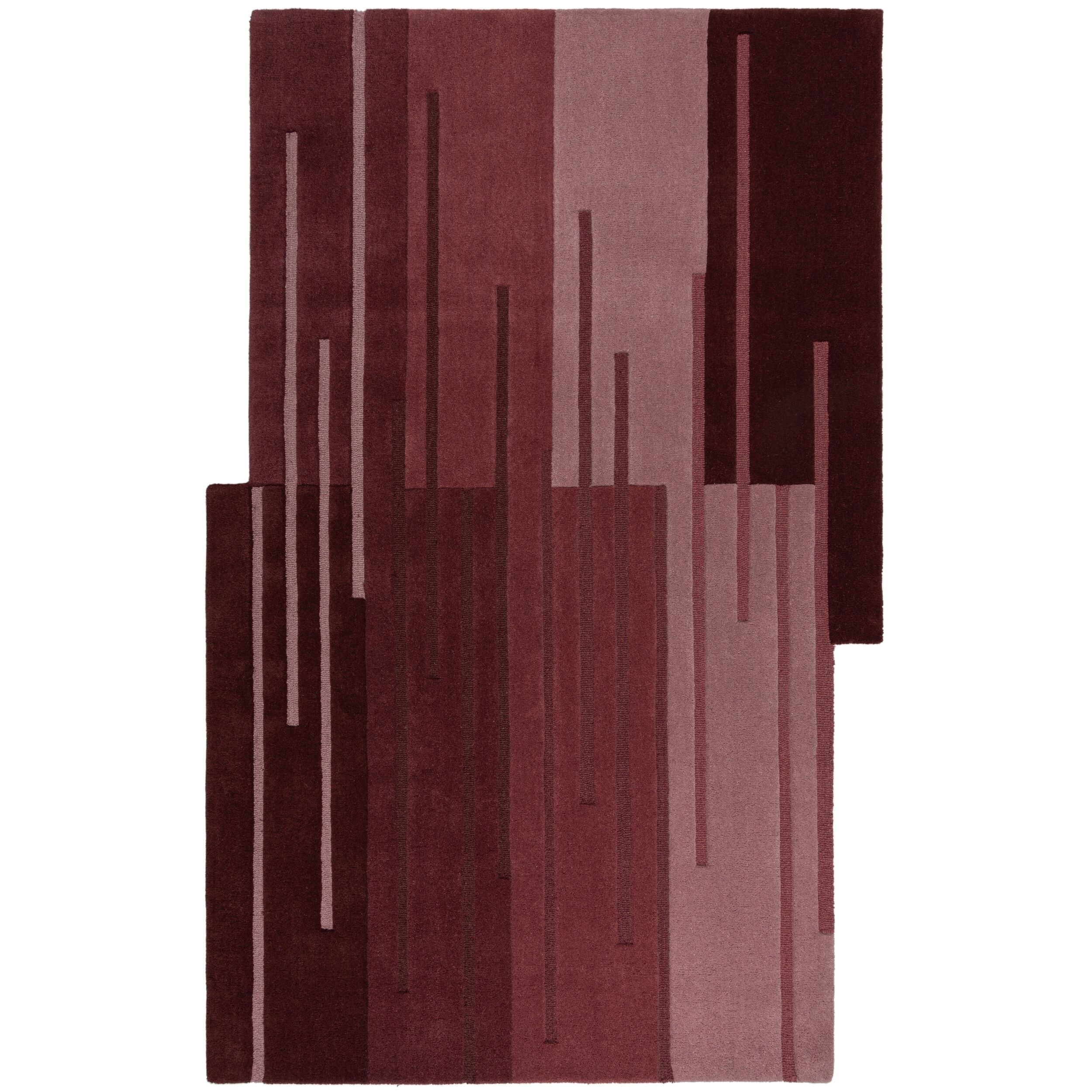 Split Ombre - Tapis Rouge En Laine