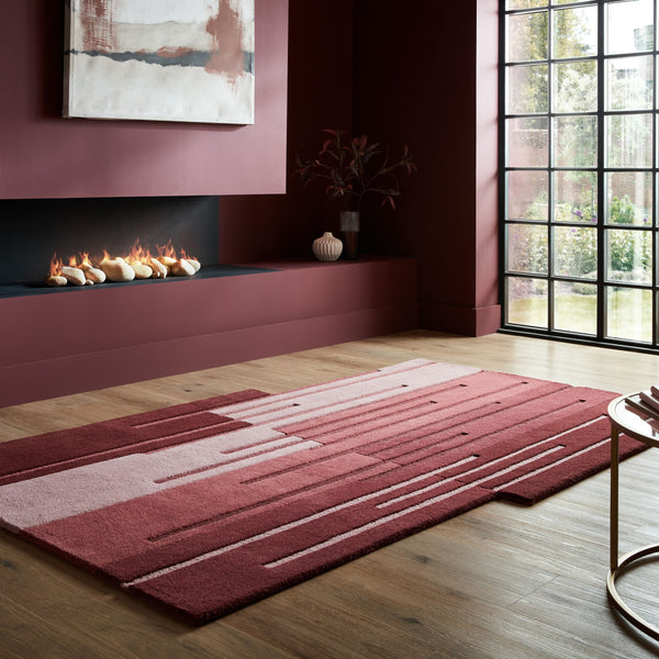 Split Ombre - Tapis Rouge En Laine