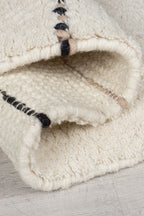 Dottie Geometric - Tapis En Laine Noir