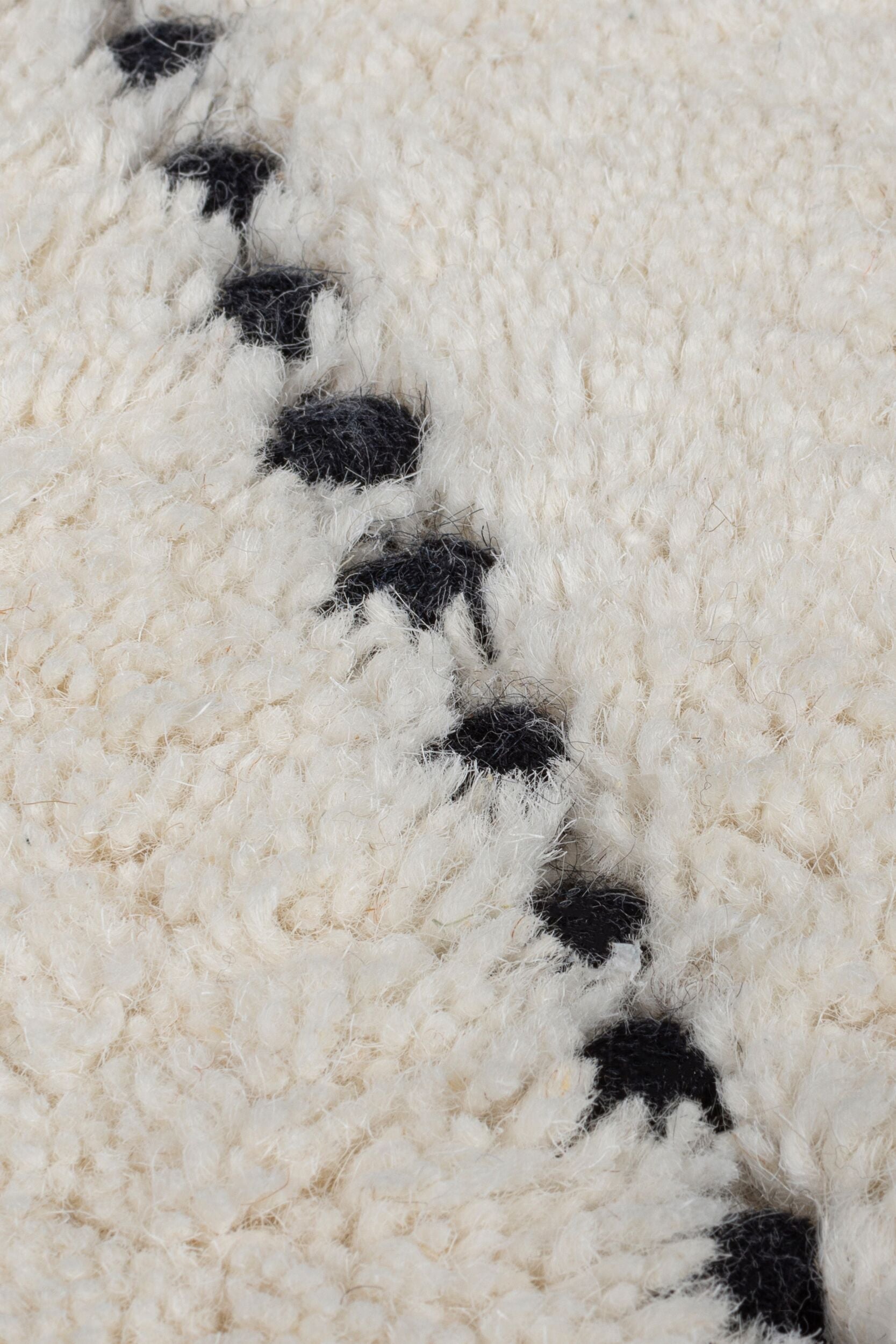 Dottie Geometric - Tapis En Laine Noir