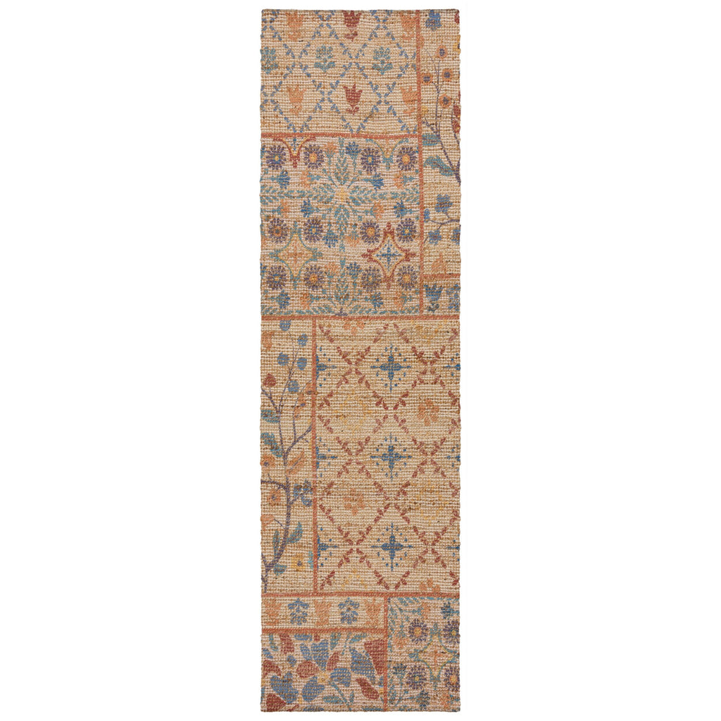 Taylor Patchwork - Tapis En Jute De Coulor
