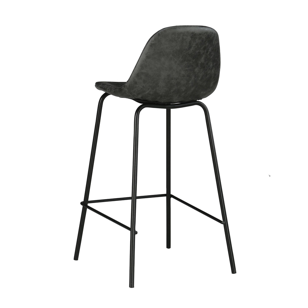 chaise de de bar cuir vielli
