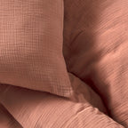 Housses De Couette 100% Gaze De Coton - Rose