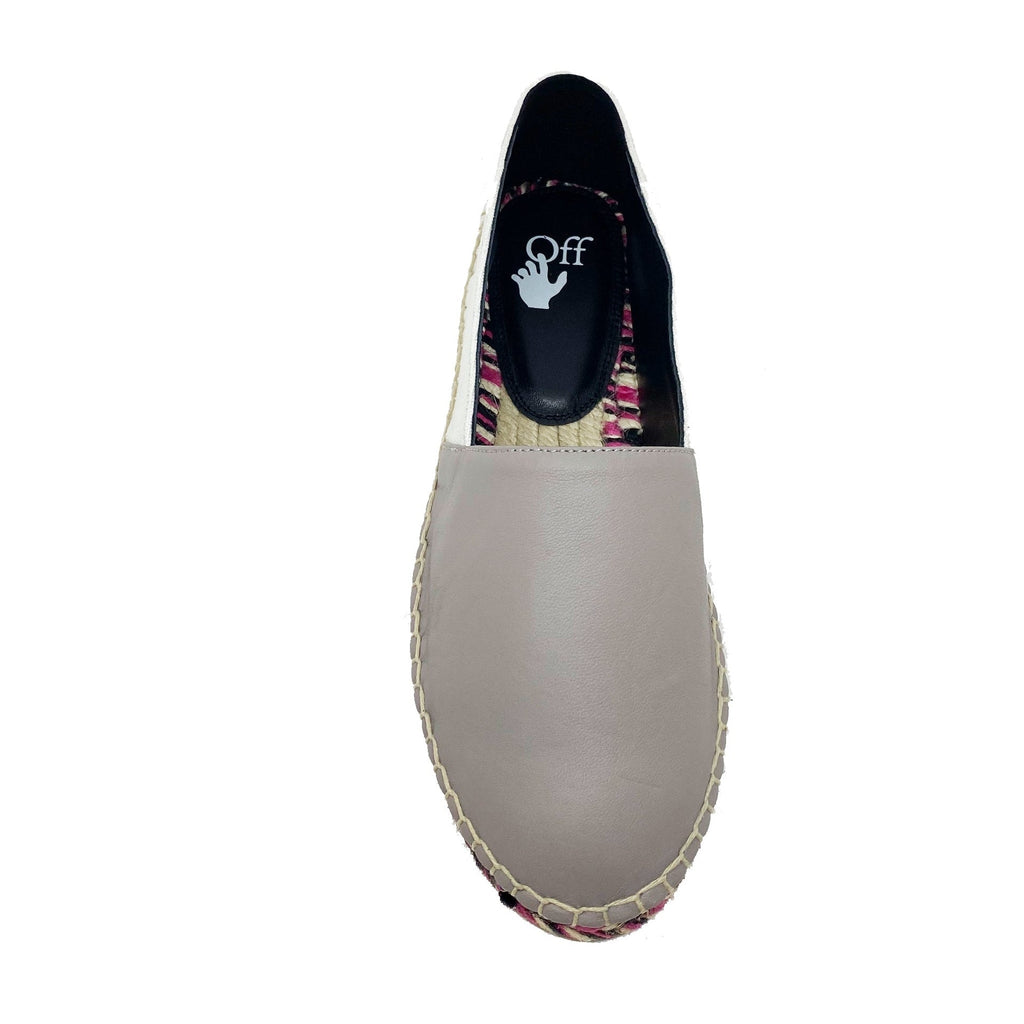 Espadrilles Off-White Leather - Beige - Femme
