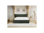 Jade - Lit Coffre Avec Tête De Lit Effet Oreiller - Gros Côtelé Doux
