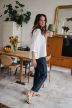 Blouse Dina Blanc Coton