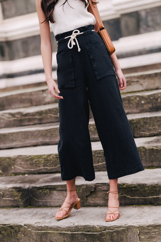Pantalon Gabin Lin Noir