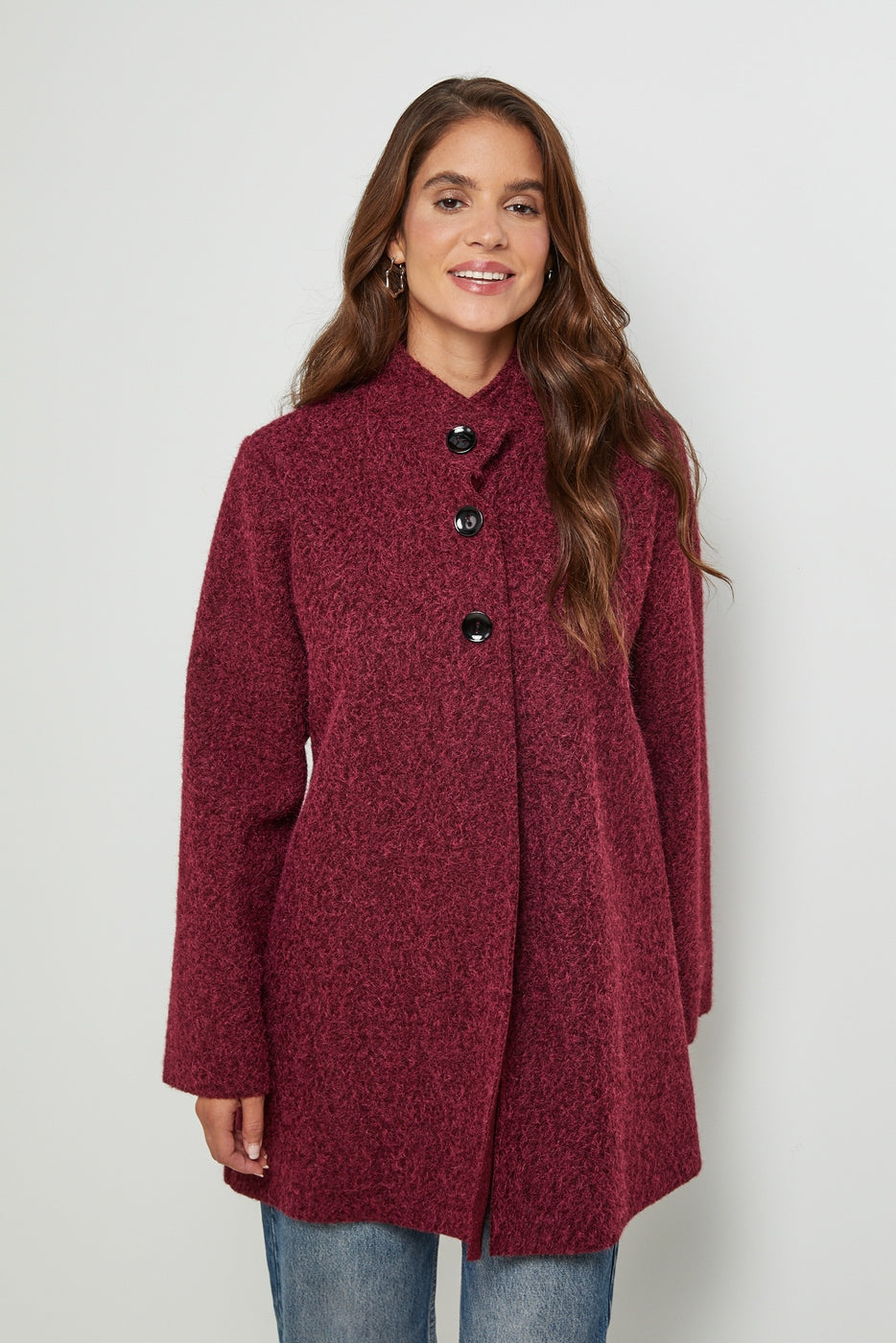Manteau 25430 - Bordeaux