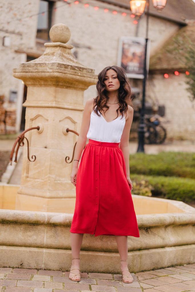 Jupe Phoebe Rouge
