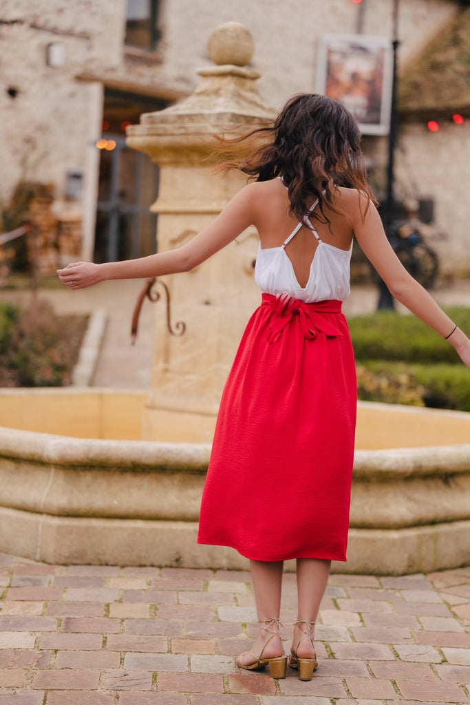 Jupe Phoebe Rouge