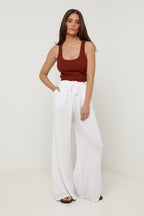 Pantalon - Blanc - Femme