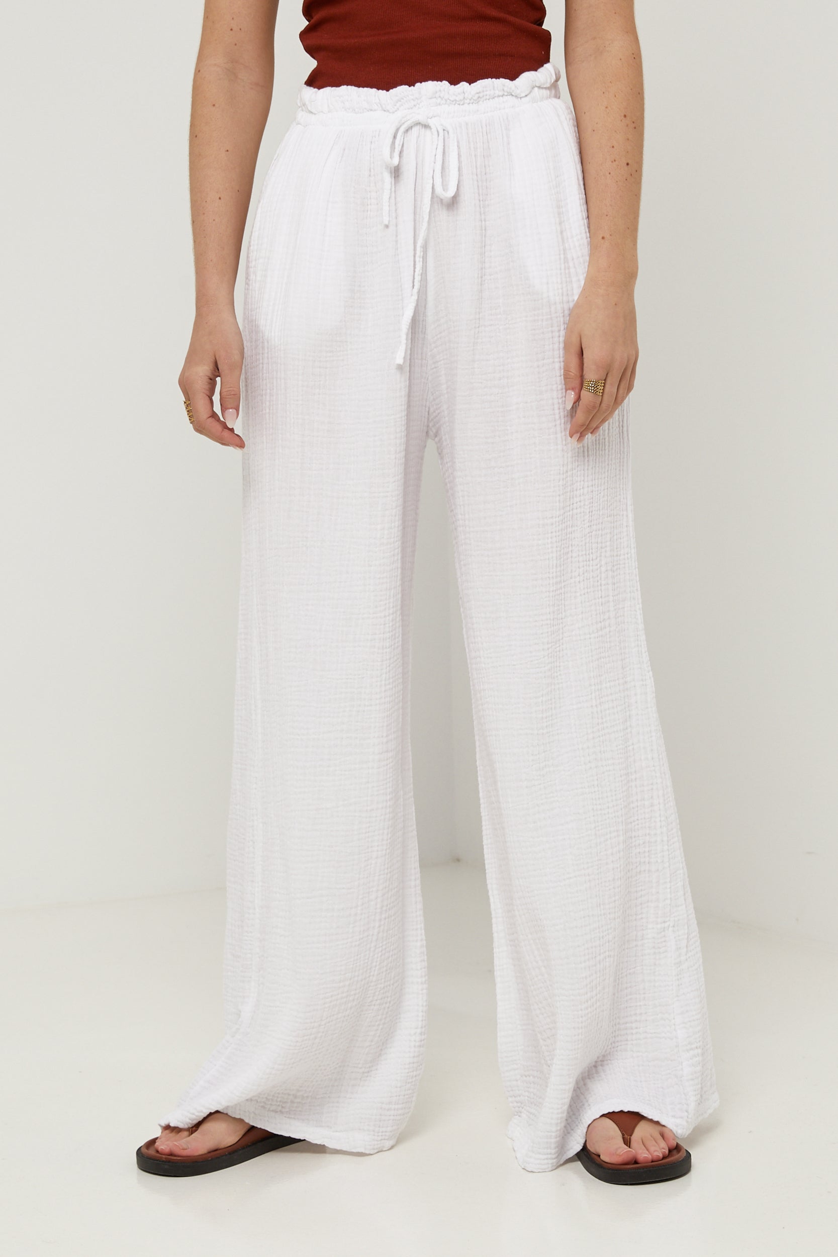 Pantalon - Blanc - Femme
