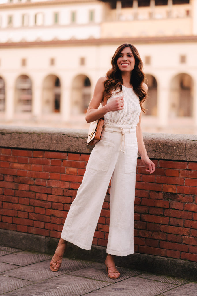 Pantalon Gabin Lin Blanc