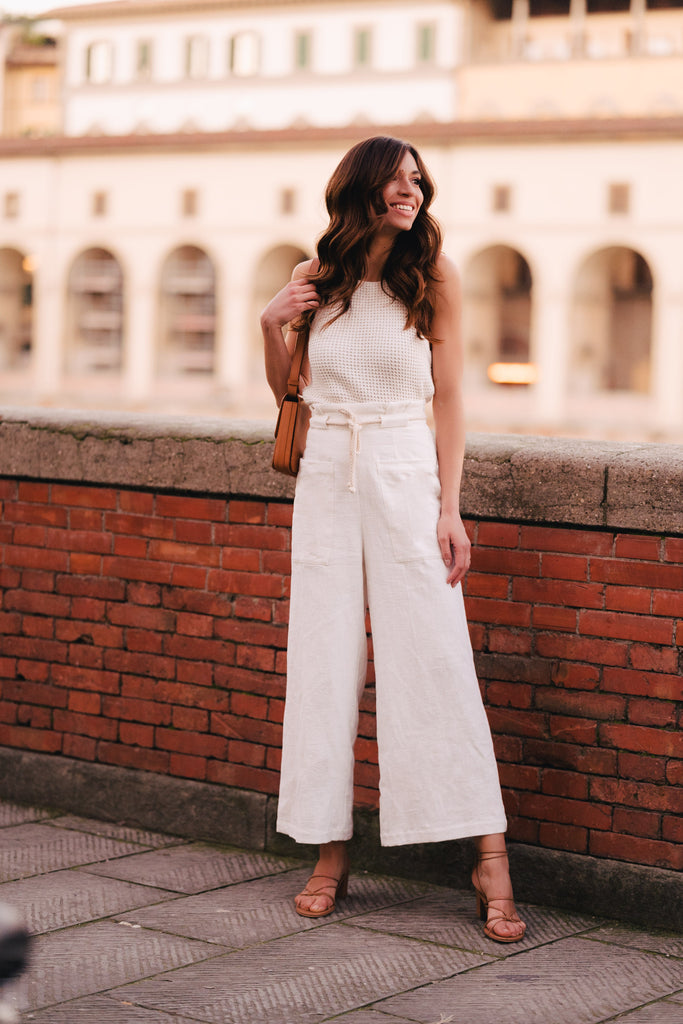 Pantalon Gabin Lin Blanc