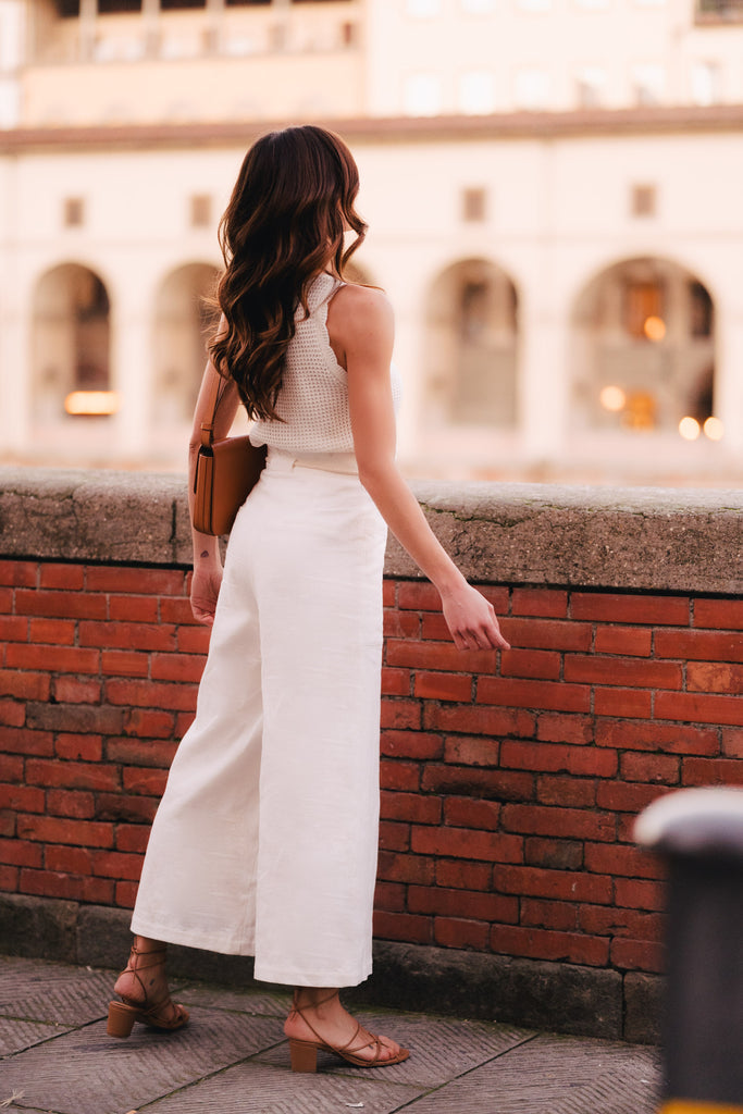 Pantalon Gabin Lin Blanc