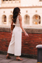 Pantalon Gabin Lin Blanc