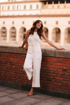 Pantalon Gabin Lin Blanc