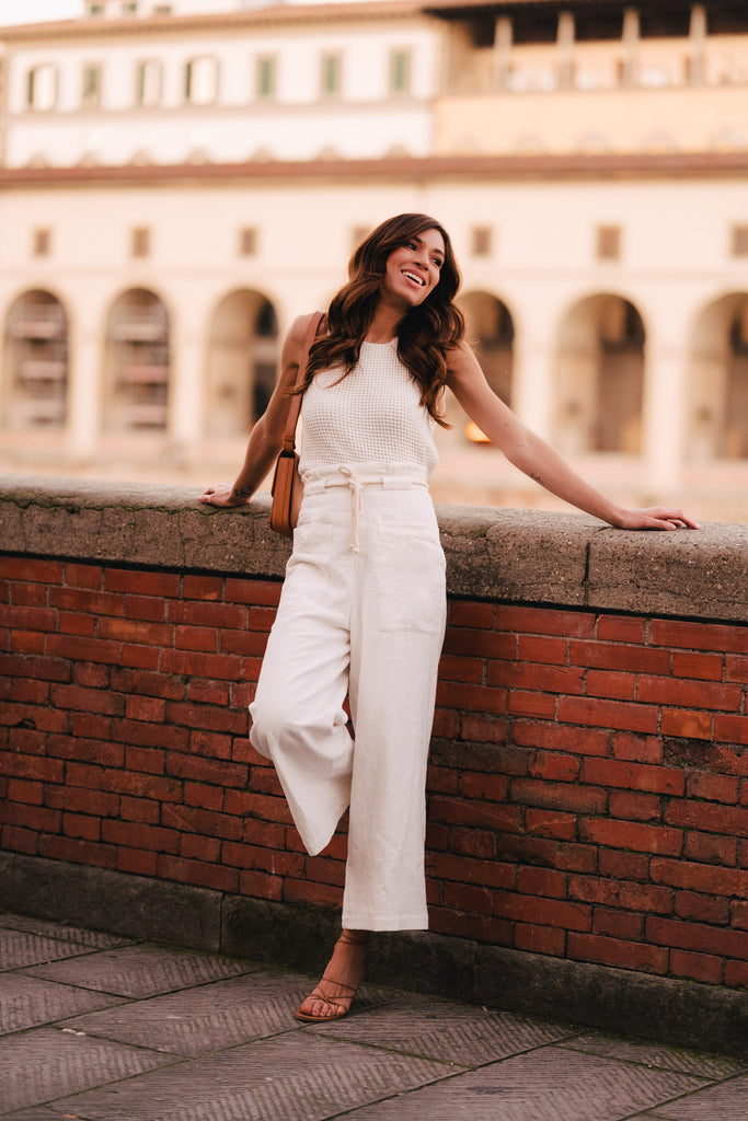 Pantalon Gabin Lin Blanc