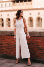 Pantalon Gabin Lin Blanc