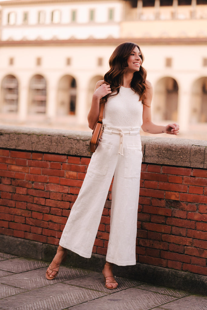 Pantalon Gabin Lin Blanc