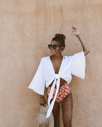 Blouse Tina Blanc Coton