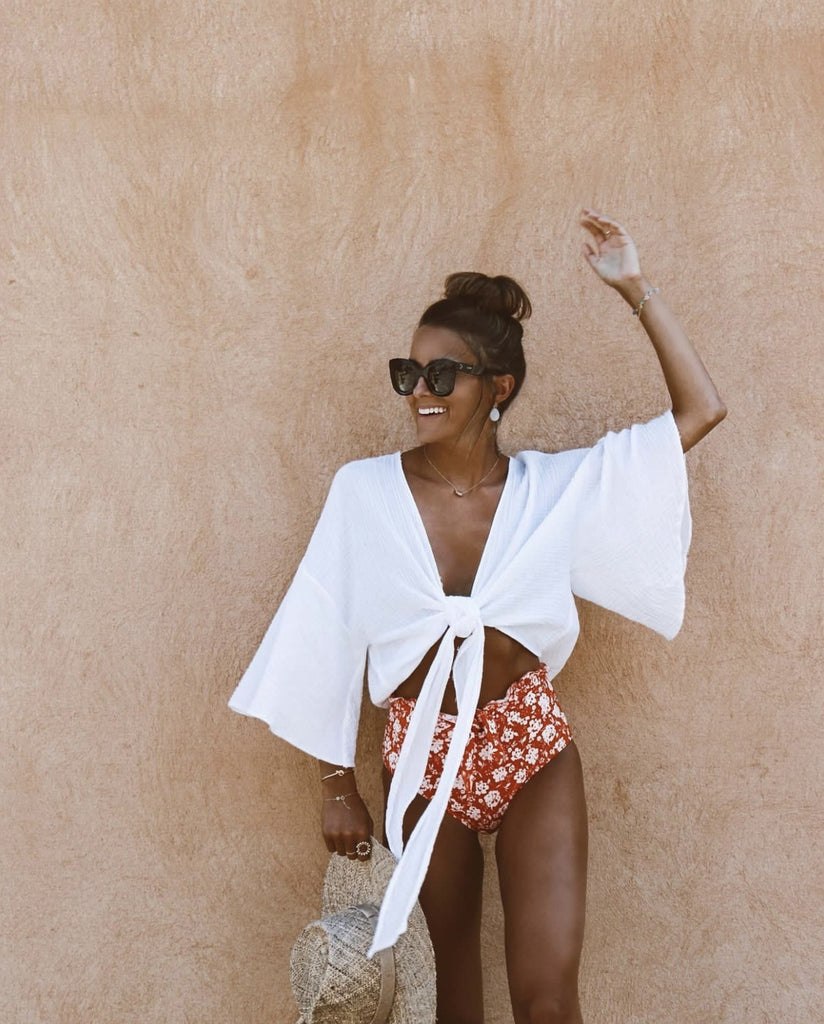 Blouse Tina Blanc Coton