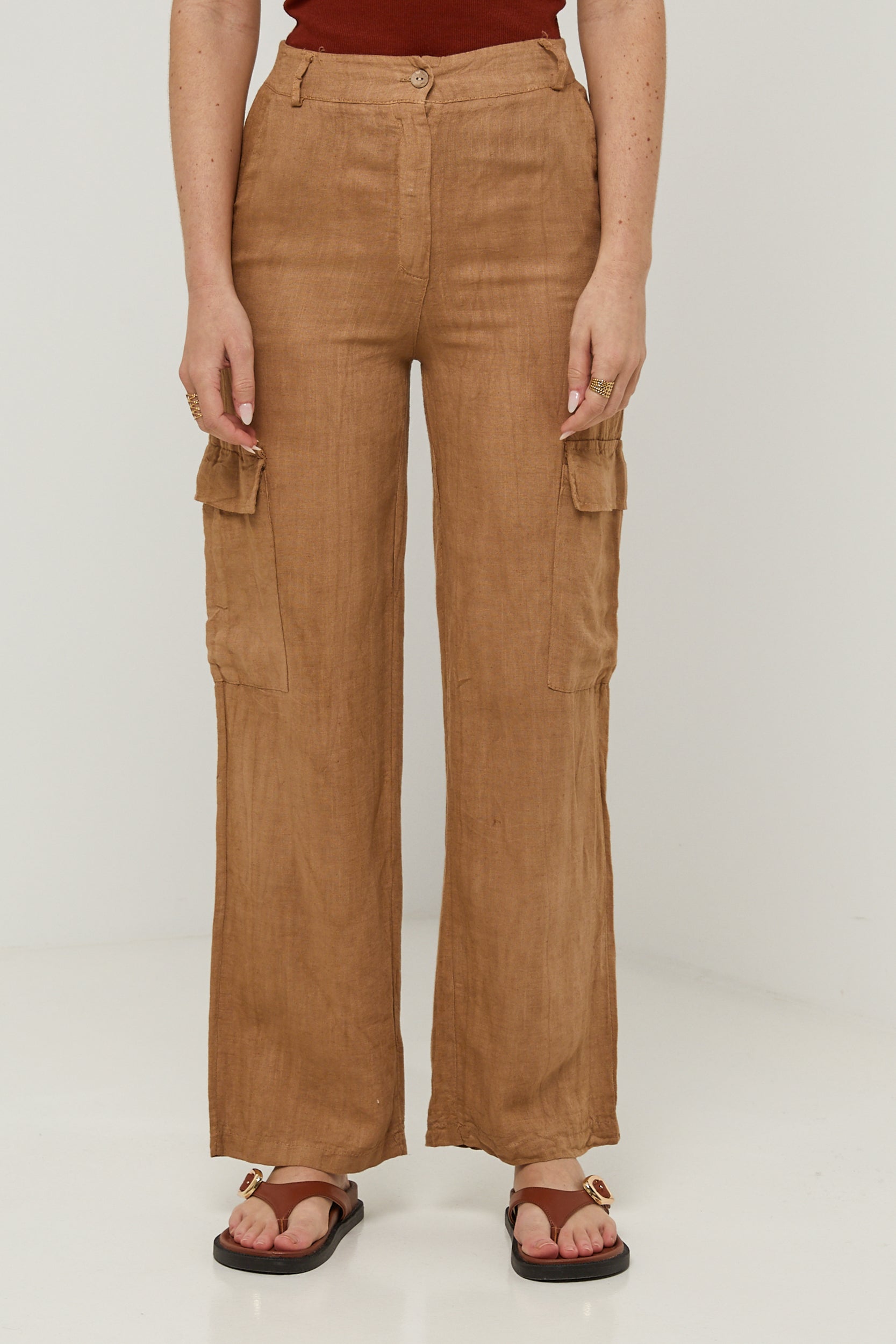Pantalon - Camel - Femme