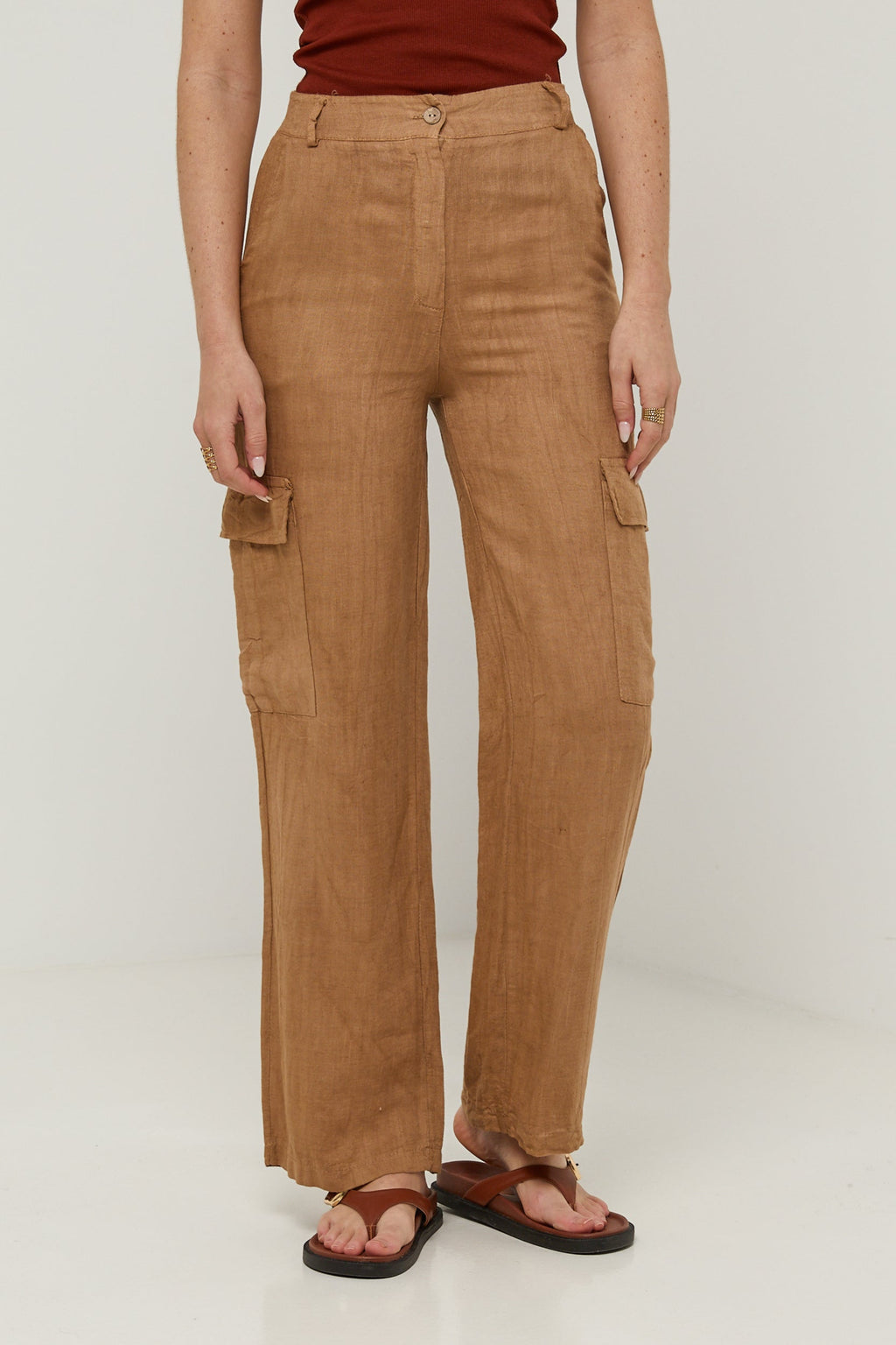 Pantalon - Camel - Femme