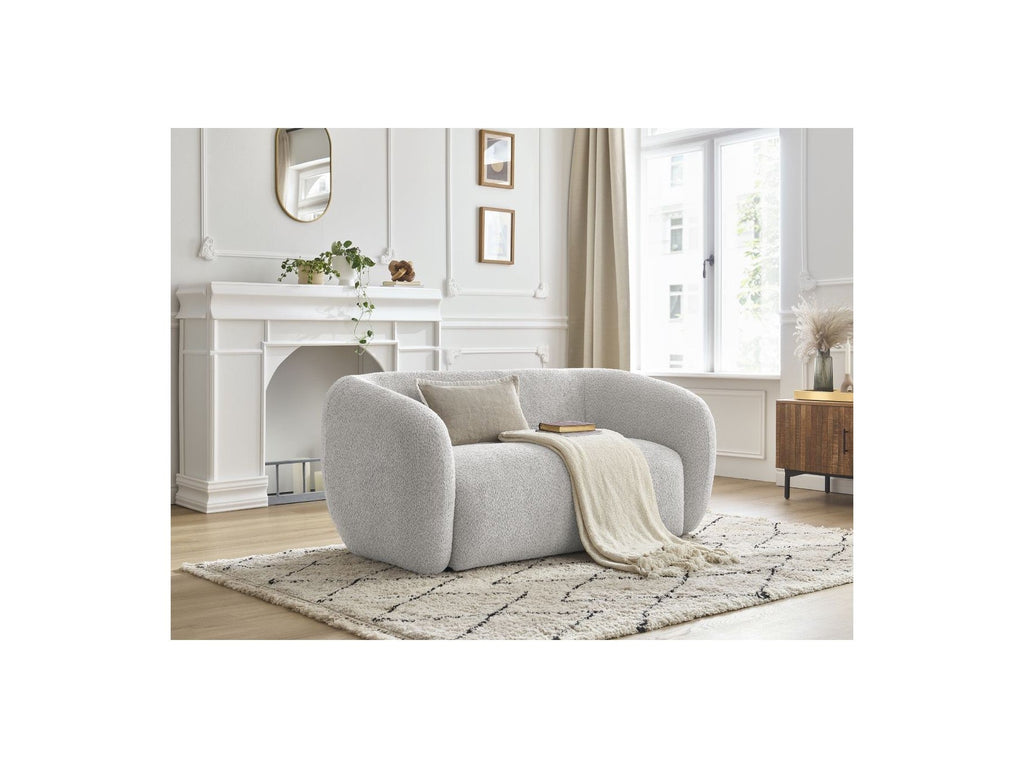 Celine - Canapé Droit Fixe 2 Places - Tissu Bouclette